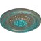 Ekena Millwork Palmetto Ceiling Medallion, Hand-Painted Copper Green Patina, 11 1/2"OD x 1"P CM11PACGS - alternate 2